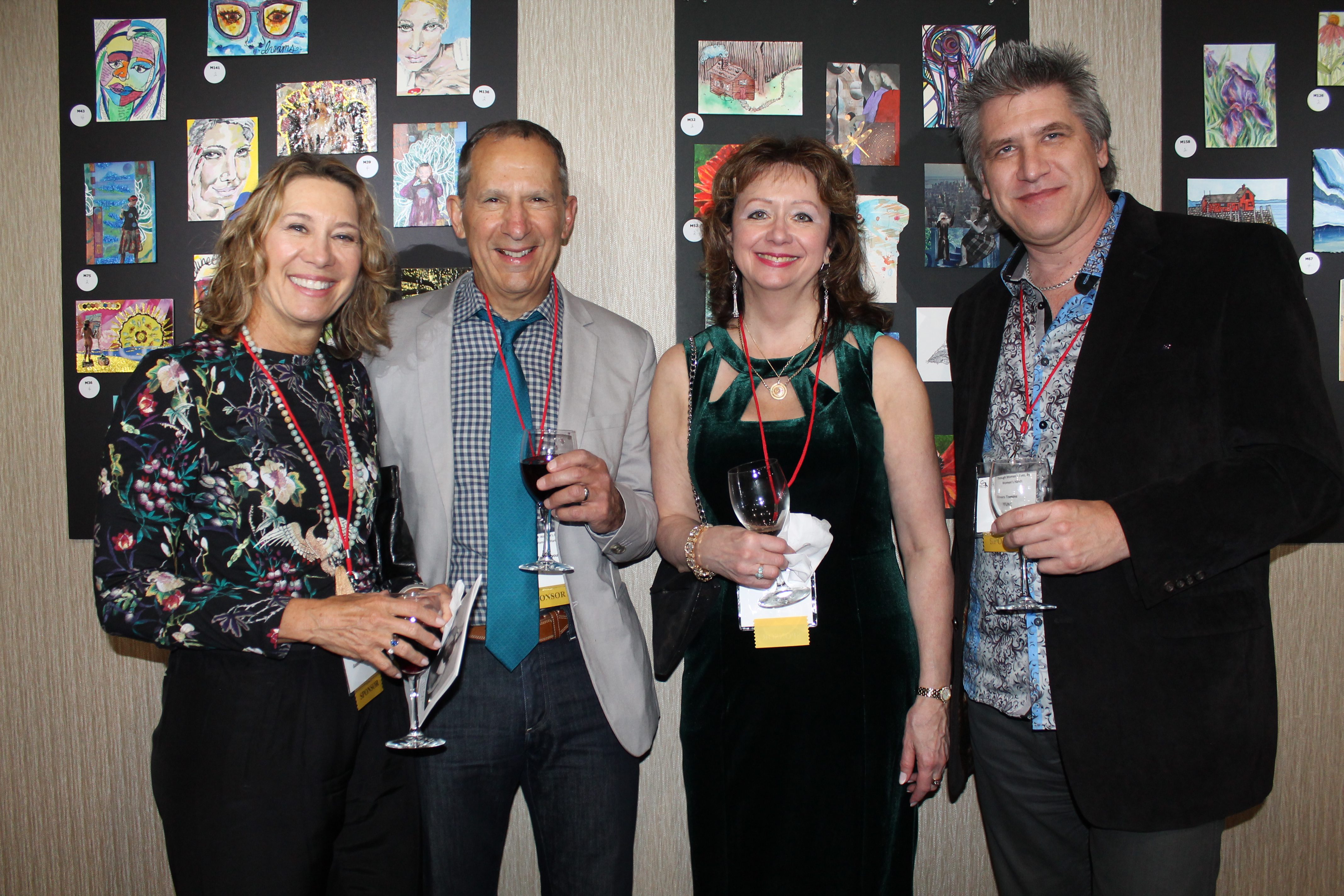 Denise and Steven Vanderwoude, Connie Walker and Elmars Tomins, photo by Paige Connelly