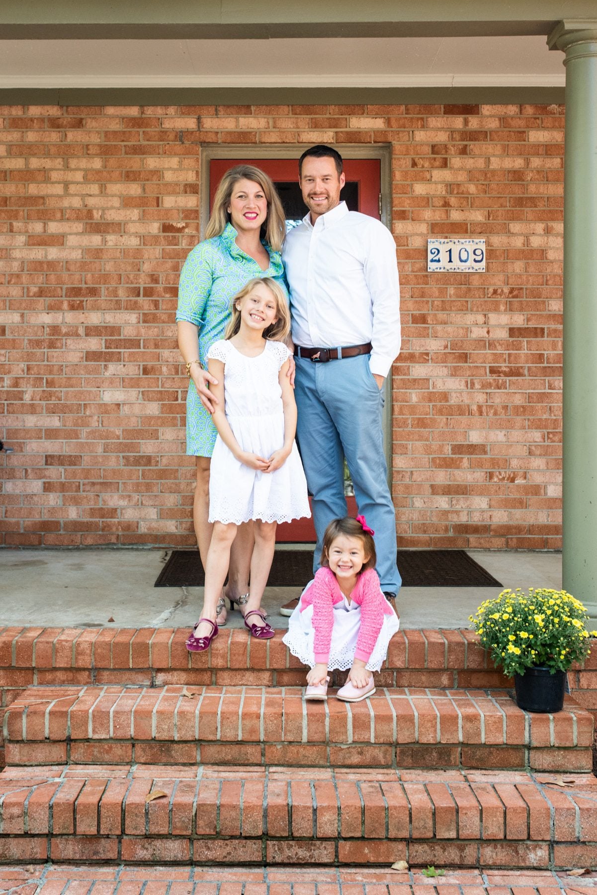 Kimberly and Patrick Jeffs with their two daughters