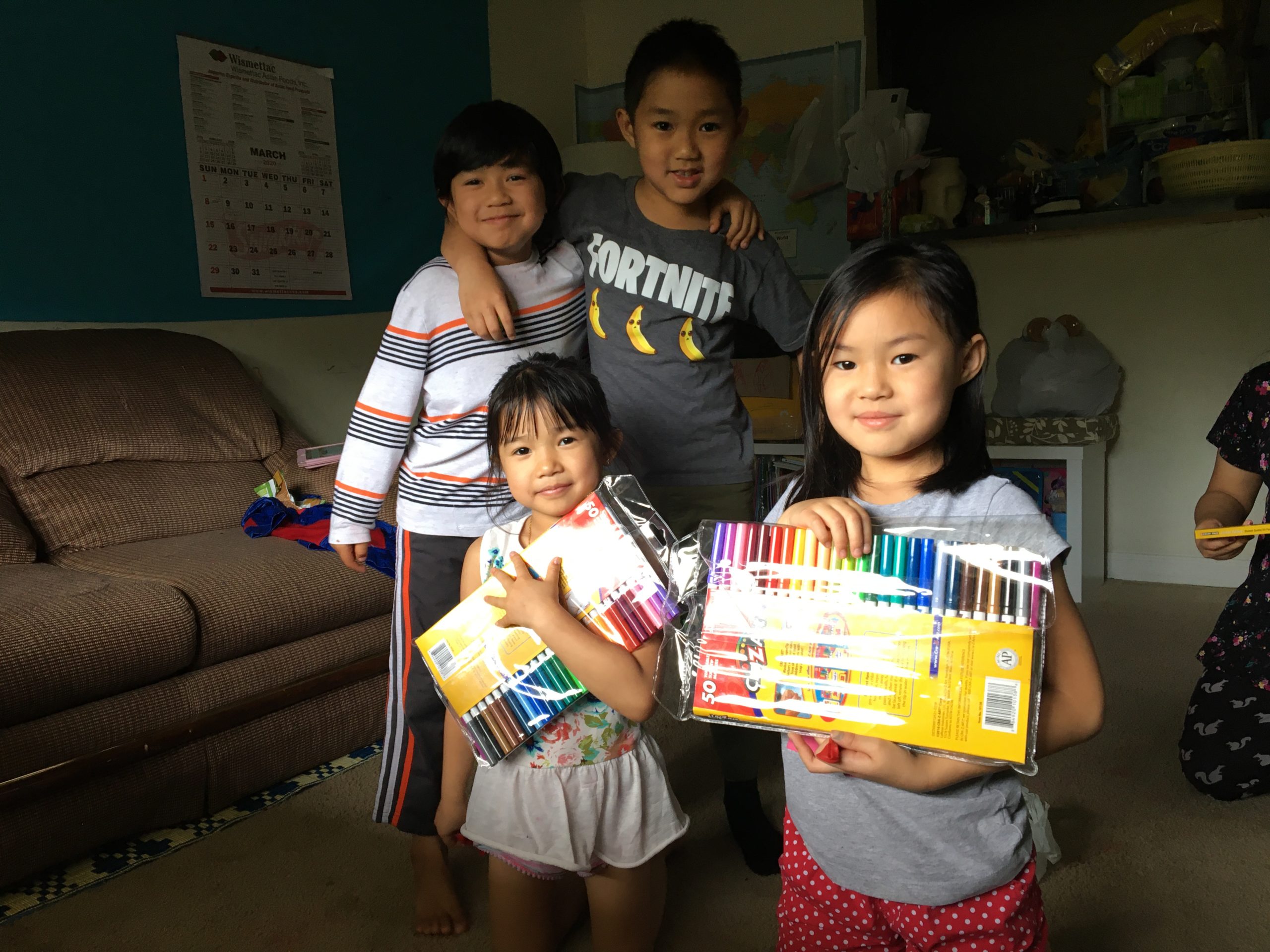 ATI clients receive art supplies at home