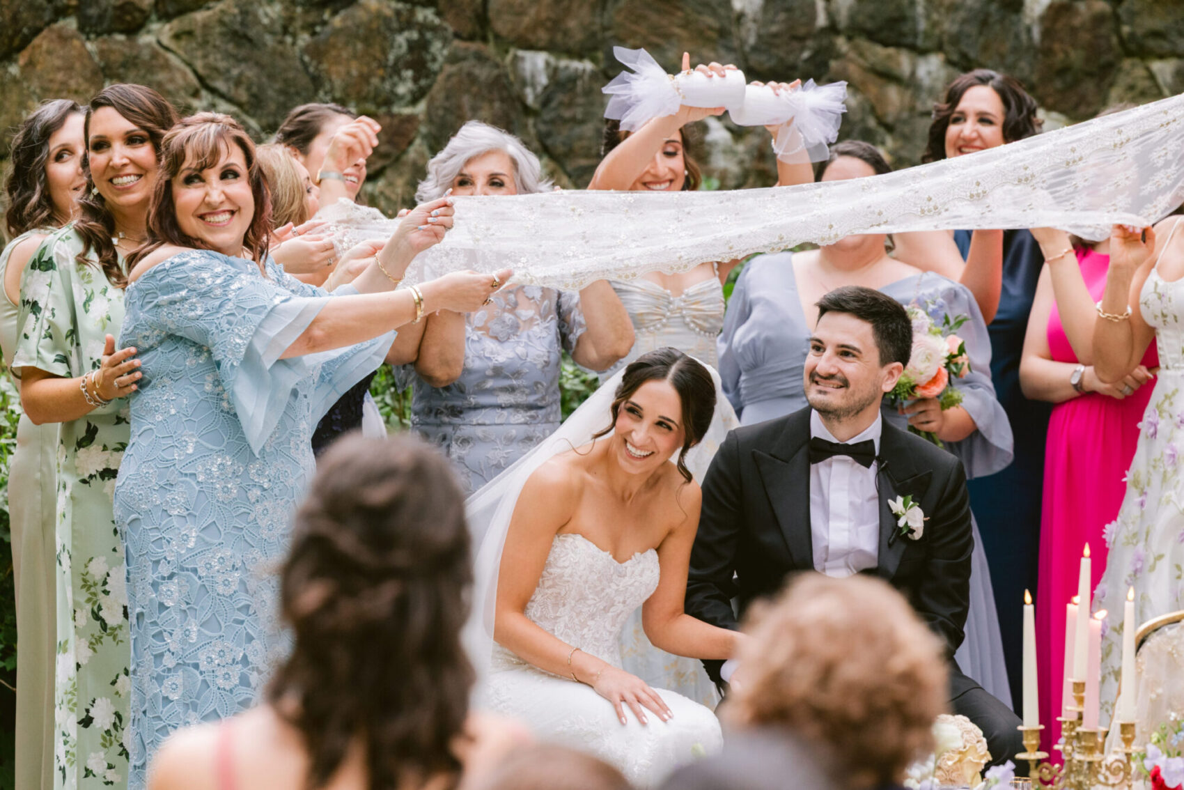 Payvand Kamrani and Kevin Levitz celebrate their marriage with loved ones.