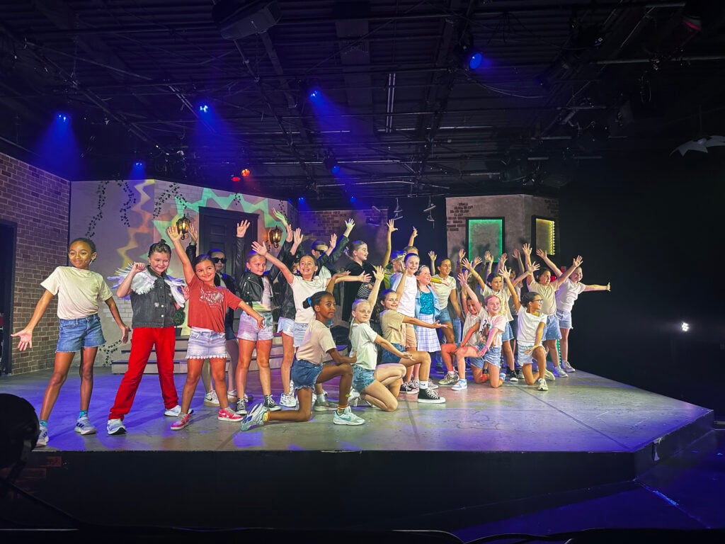 Young campers put on a theater performance during Center Theater Company's summer camp.