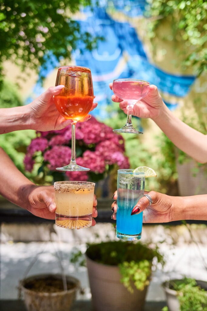 Four Kipos cocktails.