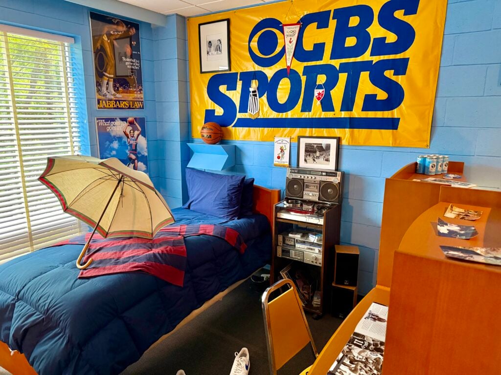 Room 23 at Graduate by Hilton Chapel Hill inspired by Michael Jordan's 1980s Granville Towers dorm.